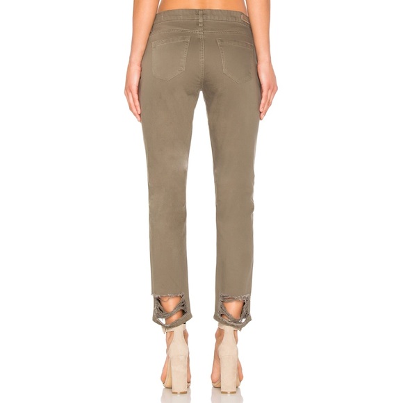 NWT BLANKNYC Distressed Boyfriend Dark Olive - Picture 2 of 4